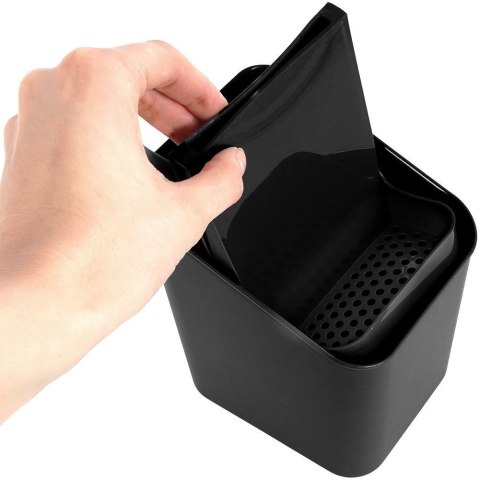 Grupa Orion Sp. z o.o. Ociekacz na Sztućce 14 x 11 x 16 cm Tworzywo Czarny do Zmywarki VILDE