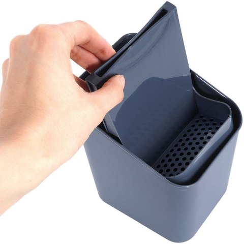 Grupa Orion Sp. z o.o. Ociekacz na Sztućce 14 x 11 x 16 cm Tworzywo Szary do Zmywarki VILDE