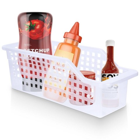 Grupa Orion Sp. z o.o. Organizer do Lodówki 34,5 x 13 x 11,5 cm Tworzywo Białe Przewiewne VILDE