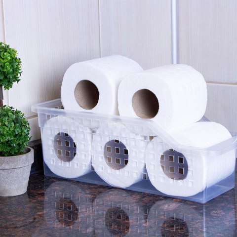 Grupa Orion Sp. z o.o. Organizer do Lodówki 34,5 x 13 x 11,5 cm Tworzywo Białe Przewiewne VILDE