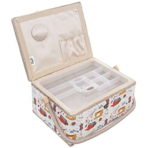 Grupa Orion Sp. z o.o. Organizer Niciarka Kuferek Dekoracyjny 30 x 23 x 16 cm ORION z Uchwytem