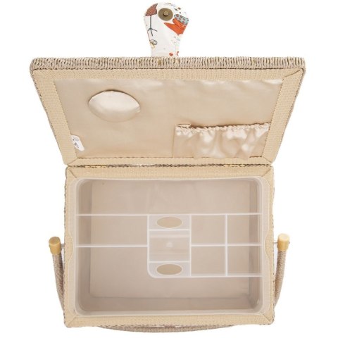 Grupa Orion Sp. z o.o. Organizer Niciarka Kuferek Dekoracyjny 30 x 23 x 16 cm ORION z Uchwytem