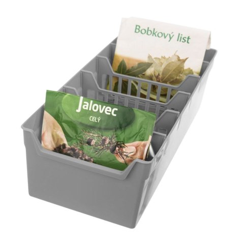 Grupa Orion Sp. z o.o. Organizer Pojemnik na Przyprawy Dzielony VILDE 6 Komór 30 x 13 cm
