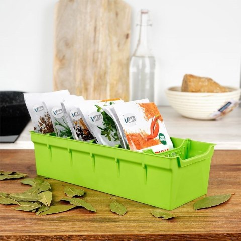 Grupa Orion Sp. z o.o. Organizer Pojemnik na Przyprawy Dzielony VILDE 6 Komór 30 x 13 cm
