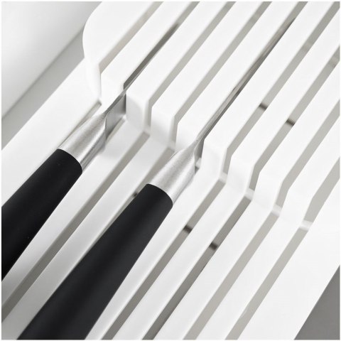 Grupa Orion Sp. z o.o. Organizer na Noże do Szuflady 39 x 14,5 x 7,5 cm VILDE Biały na 18 Noży