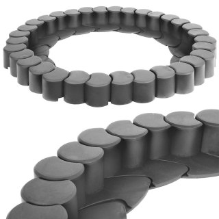 Grupa Orion Sp. z o.o. Palisada Obrzeże Ogrodowa Grafitowa Plastikowa Dekoracyjna VILDE 410 cm