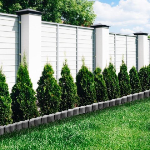 Grupa Orion Sp. z o.o. Palisada Obrzeże Ogrodowa Grafitowa Plastikowa Dekoracyjna VILDE 410 cm