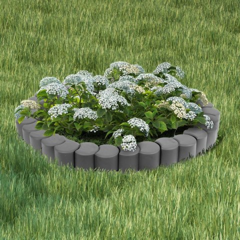 Grupa Orion Sp. z o.o. Palisada Obrzeże Ogrodowa Grafitowa Plastikowa Dekoracyjna VILDE 410 cm