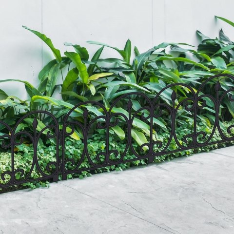 Grupa Orion Sp. z o.o. Płotek Ogrodowy Czarny ORION 60x33 cm 4 szt.