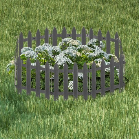 Grupa Orion Sp. z o.o. Płotek Ogrodowy Brązowy Dekoracyjny Obrzeże VILDE 30 x 30 cm 10 szt.