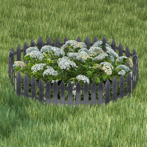 Grupa Orion Sp. z o.o. Płotek Palisada Obrzeże Ogrodowy Szary Ozdobny Solidny VILDE 200 x 15 cm