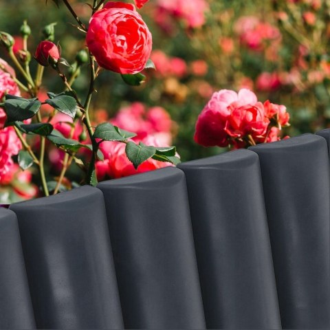 Grupa Orion Sp. z o.o. Palisada Obrzeże Ogrodowa Grafitowa Plastikowa Dekoracyjna VILDE 250 cm