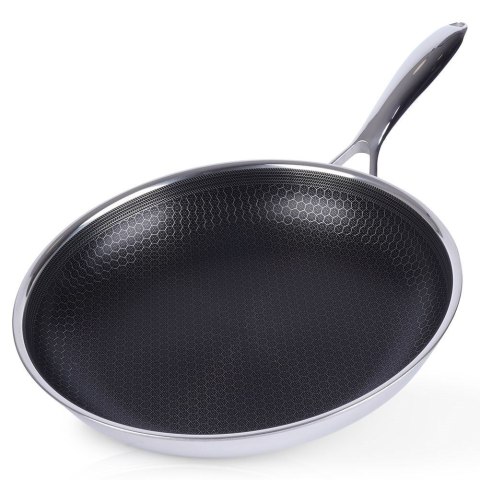 Patelnia stalowa nieprzywierająca premium COOKCELL HYBRYD 28 cm