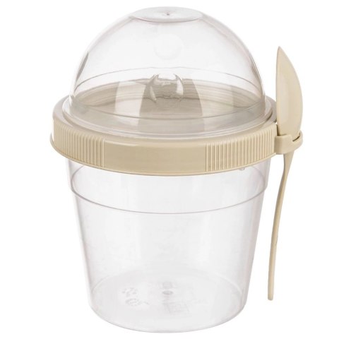 Grupa Orion Sp. z o.o. Kubek Pojemnik na Jogurt Musli Lunchbo x 400 ml ORION z Łyżeczką 13,5 cm