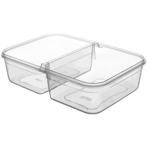 Grupa Orion Sp. z o.o. Pojemnik Dzielony Lunchbo x 2 L ORION Szczelny Piętrowany 25,5 x 18 cm