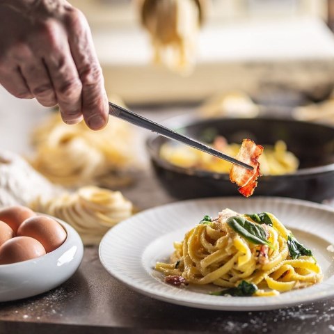 Grupa Orion Sp. z o.o. Pęseta Szczypce Kuchenna Stalowa Długa do Mięsa Warzyw i Ości 30 cm ORION