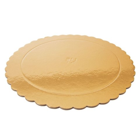 Grupa Orion Sp. z o.o. Podkład pod Tort Okrągły Złoty 26 cm ORION Tektura Dekoracyjna