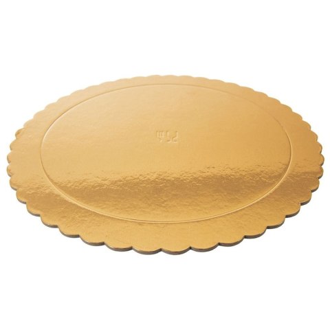 Grupa Orion Sp. z o.o. Podkład pod Tort Okrągły Złoty 30 cm ORION Wytrzymała Podkładka