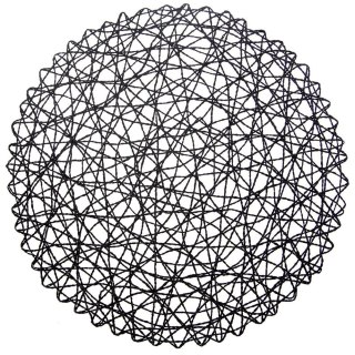 Grupa Orion Sp. z o.o. Podkładka na Stół Okrągła Koronkowa Czarna 35 cm ORION Ozdoba Stół