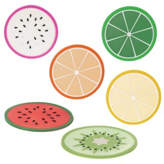 Grupa Orion Sp. z o.o. Podstawki pod Kubek Owoce PVC Zestaw 6 szt. 8,5 cm EXCELLENT HOUSEWARE