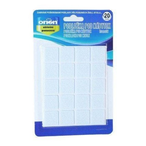 Grupa Orion Sp. z o.o. Podkładki Filcowe Samoprzylepne 20 szt. 2,5 x 2,5 cm ORION pod Meble