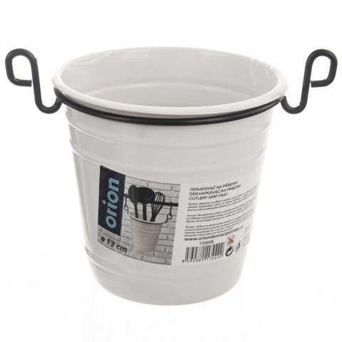 Grupa Orion Sp. z o.o. Pojemnik Organizer na Przybory Kuchenne Zawieszany Biały ORION 12,5x13,5 cm