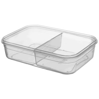 Grupa Orion Sp. z o.o. Pojemnik Lunchbox Dzielony 2 Komory Szczelny 1 L ORION Zmywarka 21 x 15 cm