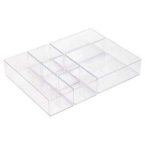Grupa Orion Sp. z o.o. Pojemnik organizer akrylowy na kosmetyki biżuterie pędzle do szuflady na toaletkę
