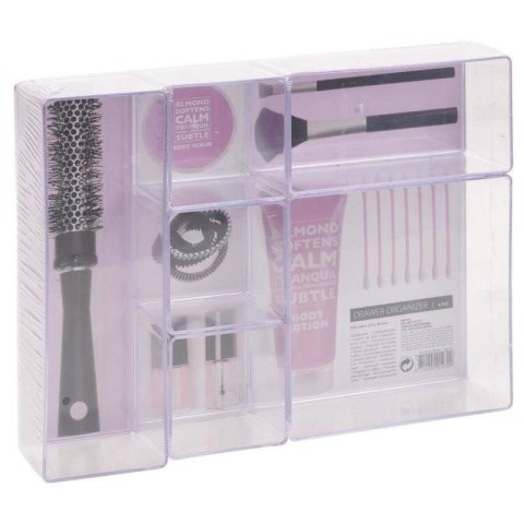 Grupa Orion Sp. z o.o. Pojemnik organizer akrylowy na kosmetyki biżuterie pędzle do szuflady na toaletkę