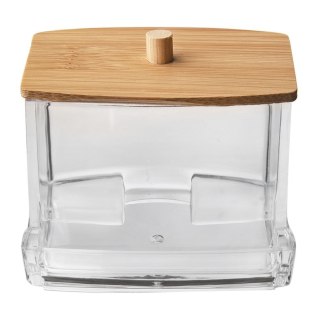 Grupa Orion Sp. z o.o. Pojemnik na Patyczki Kosmetyczne WHITNEY 7 x 9 x 7,5 cm ORION Akrylowy