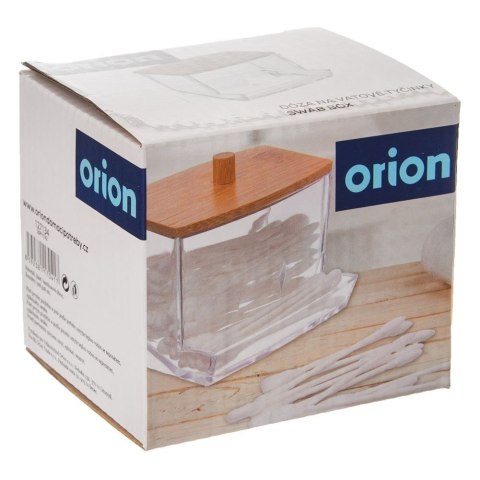 Grupa Orion Sp. z o.o. Pojemnik na Patyczki Kosmetyczne WHITNEY 7 x 9 x 7,5 cm ORION Akrylowy