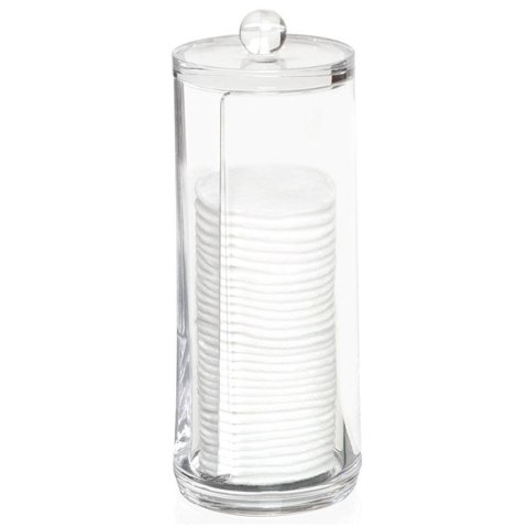 Grupa Orion Sp. z o.o. Pojemnik na Płatki Kosmetyczne z Podajnikiem 7,5 x 20 cm ORION Pionowy