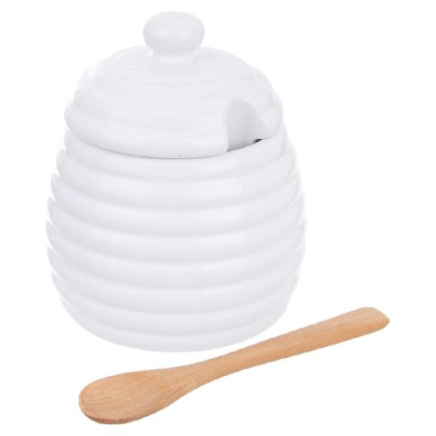 Grupa Orion Sp. z o.o. Pojemnik na miód z łyżką porcelanowy WHITELINE 340 ml
