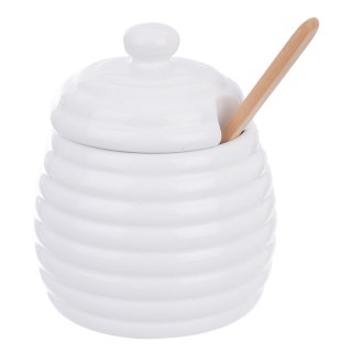 Grupa Orion Sp. z o.o. Pojemnik na miód z łyżką porcelanowy WHITELINE 340 ml