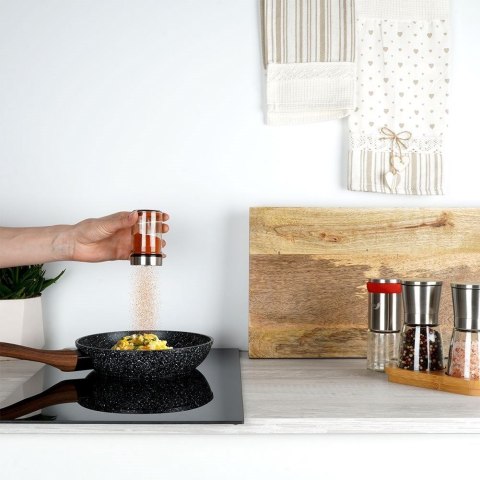 Grupa Orion Sp. z o.o. Pojemnik Szklany na Przyprawy Sitko 100 ml ORION Zamykany Otwory 8,5 x 5 cm