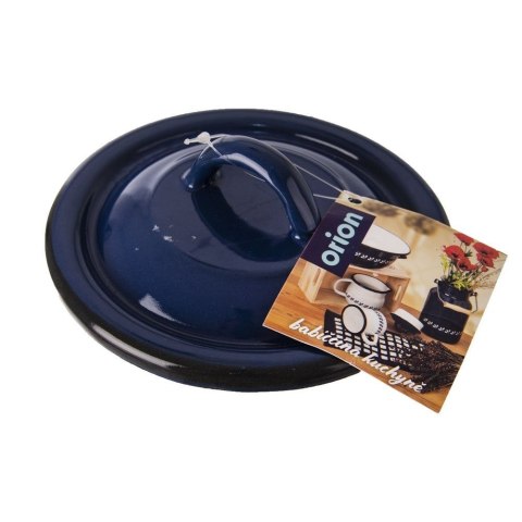 Grupa Orion Sp. z o.o. Pokrywka Emaliowana Niebieska do Garnka Rondla Uniwersalna ORION 12 cm