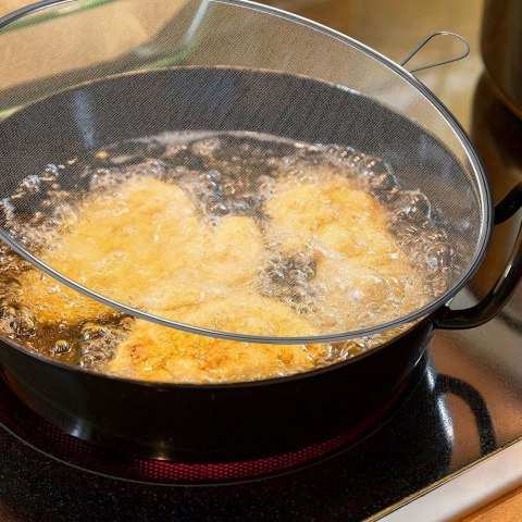 Grupa Orion Sp. z o.o. Pokrywka Ochronna do Smażenia Duża Sitko Cedzak Zmywarka 30 cm ORION