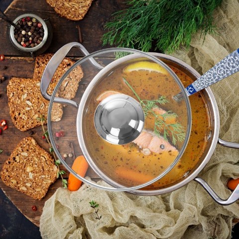 Grupa Orion Sp. z o.o. Pokrywka Szklana Żaroodporna Odpowietrznik 16 cm ORION do Garnka Patelni