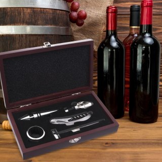 Grupa Orion Sp. z o.o. Akcesoria do Wina w Drewnianym Pudełku ORION 5 el.