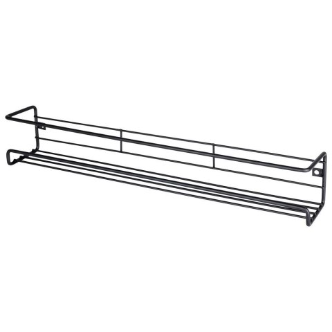 Grupa Orion Sp. z o.o. Półka na Przyprawy Metalowa Czarna Wisząca LOFT 40 x 65 cm VILDE