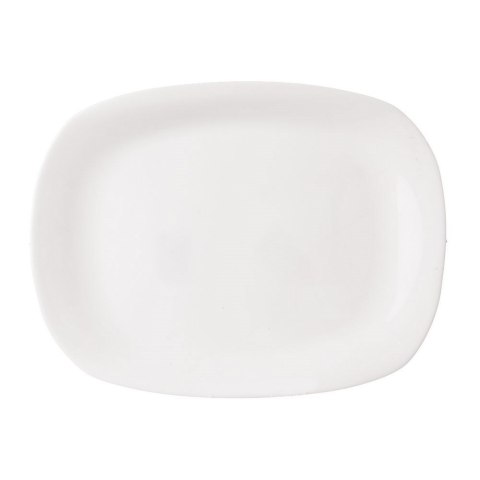 Grupa Orion Sp. z o.o. Półmisek Szklany Biały Prostokątny Talerz Serwowania 28 x 21 cm ORION