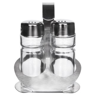 Grupa Orion Sp. z o.o. Solniczka Pieprzniczka Pojemnik na Sól Pieprz ze Stojakiem ORION 3 el.