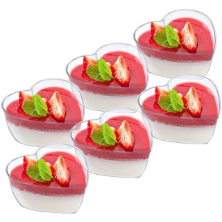 Grupa Orion Sp. z o.o. Pucharki Desery Przekąski Serce 6 szt. 120 ml Catering ORION