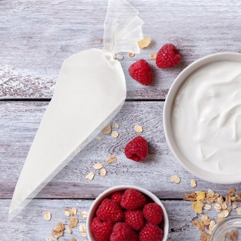 Grupa Orion Sp. z o.o. Zestaw Rękaw Cukierniczy do Dekorowania Ciast Deserów ORION 31 cm 50 szt.