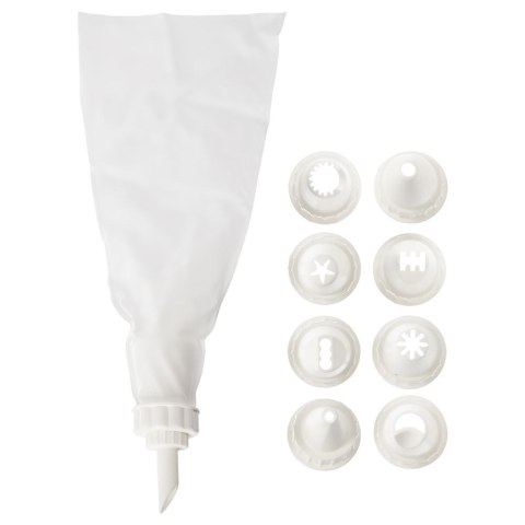 Grupa Orion Sp. z o.o. Rękaw Cukierniczy i Tylki Zestaw 10 el. 26 cm Dekoracja ORION