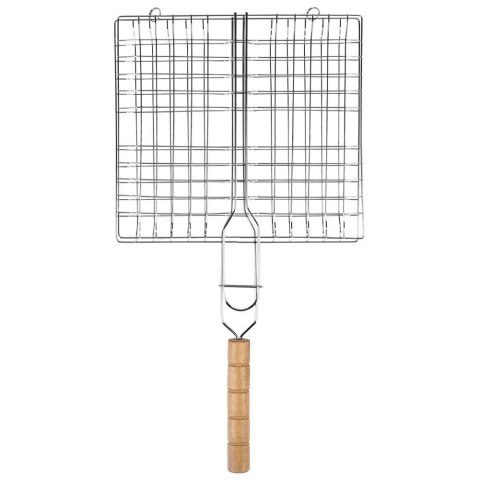 Ruszt do grillowania burgerów stalowy 23x43 cm