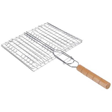 Ruszt do grillowania burgerów stalowy 23x43 cm