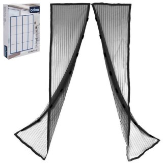 Grupa Orion Sp. z o.o. Moskitiera do Drzwi z Magnesem Magnetyczna Czarna Solidna ORION 212 x 100cm