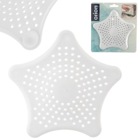 Grupa Orion Sp. z o.o. Sitko do Zlewu Gwiazda Białe z Przyssawkami Duże 16 cm Łazienka ORION