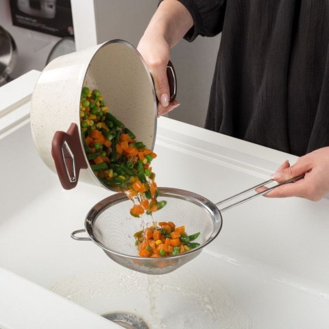 VLACHOS BROS S.A IMPORTS (NAVA),Valantis Vlachos Sitko Kuchenne ACER Duże Stal Nierdzewna 304 do Przesiewania 20 cm NAVA